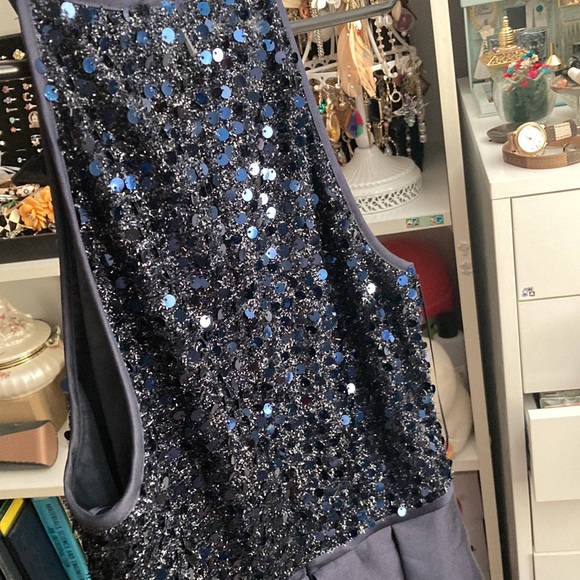 Blue Sequin Formal Dress - Picture 4 of 5
